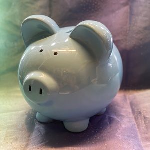 Child to Cherish blue pig bank
